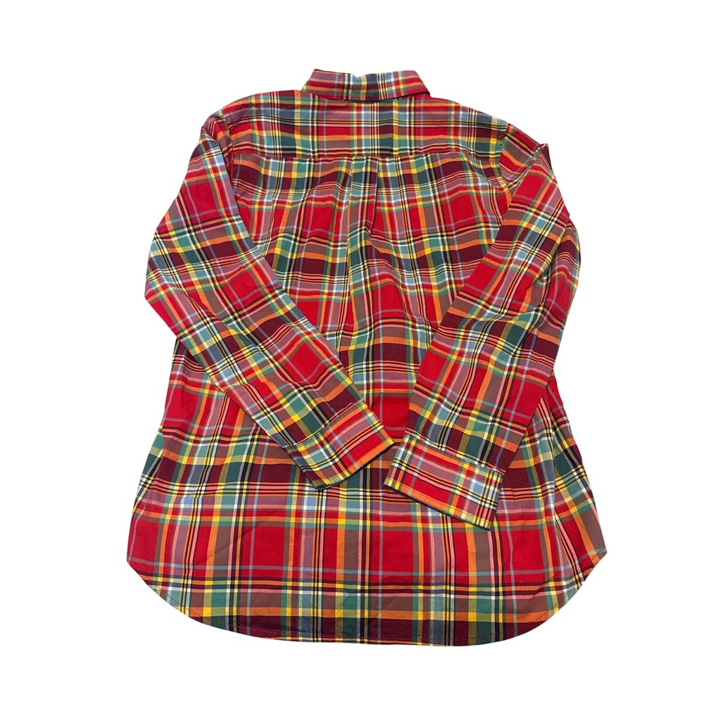 Polo Ralph Lauren Boys XL 18-20 Multicolor Plaid Button Down 100% Cotton
